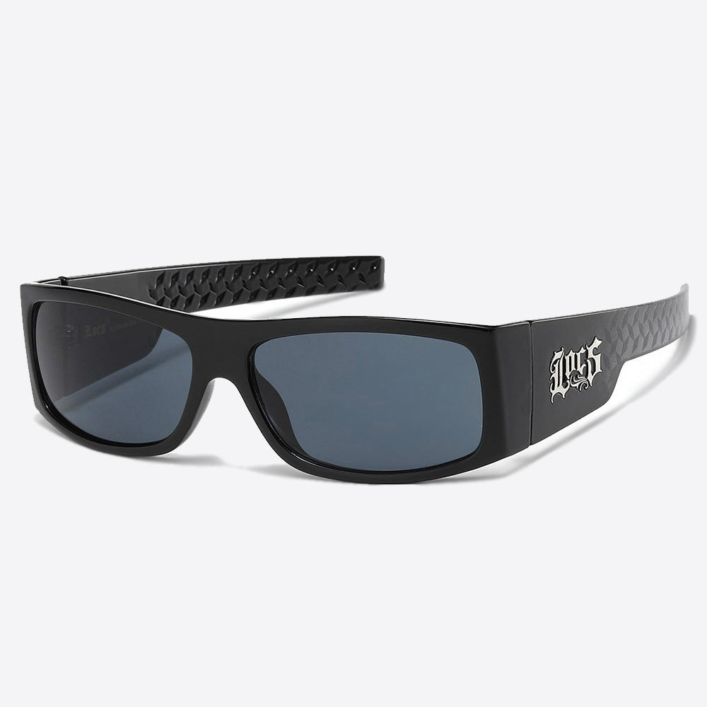 Locs Rectangle Sunglasses black - Shop-Tetuan