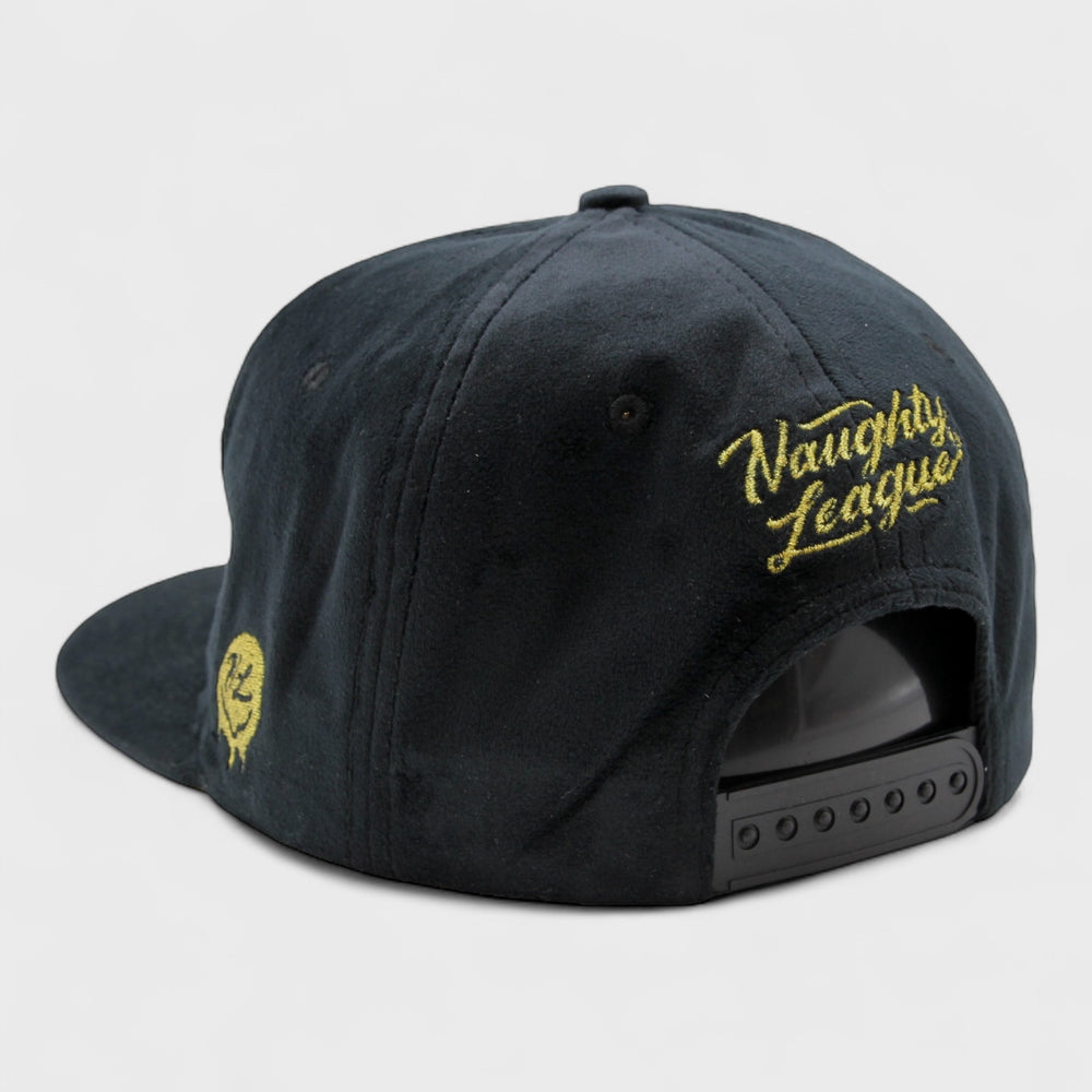 Naughty League Las Vegas Gold Diggers snapback velvet black/gold - Shop-Tetuan