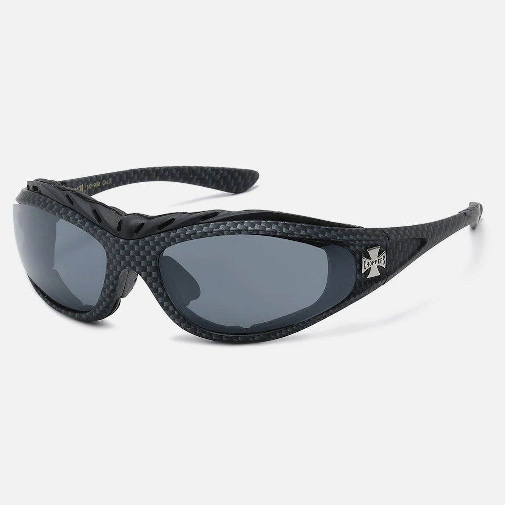 Choppers Biker Padded Sunglasses black/check - Shop-Tetuan