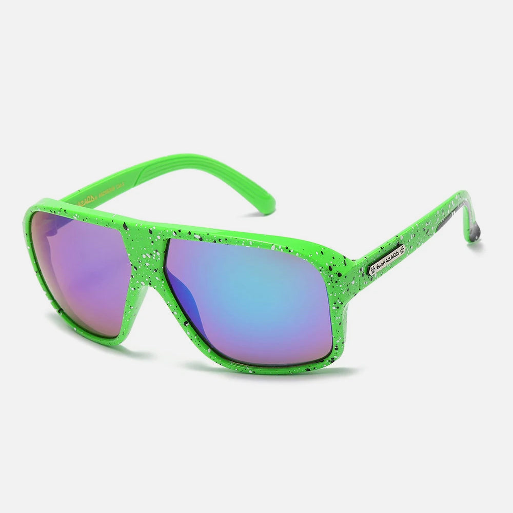 Biohazard Oval Sunglasses green