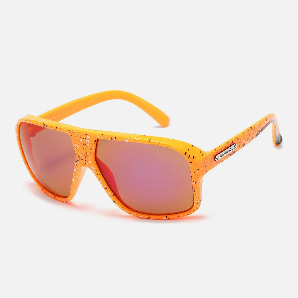 Biohazard Oval Sunglasses orange