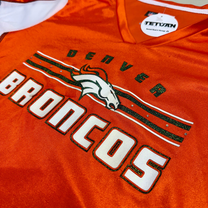 Team Apparel NFL Womens Denver Broncos tee orange/white L - Shop-Tetuan