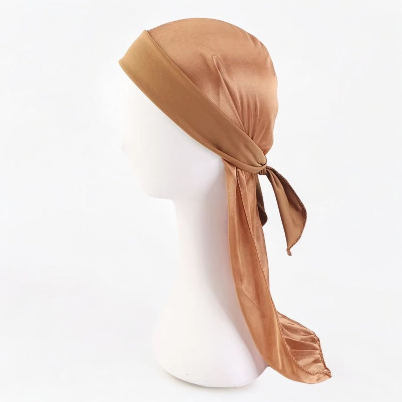 Silky Satin Du-Rag coffee - Shop-Tetuan
