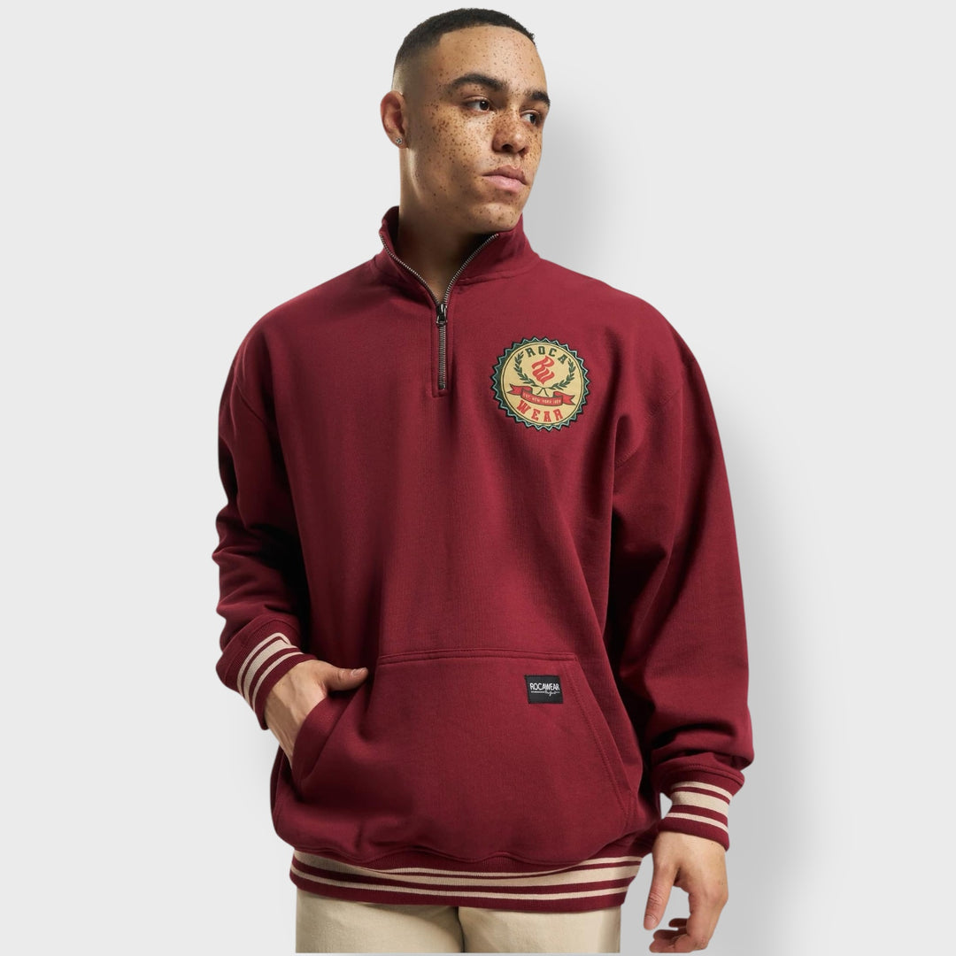 Rocawear Duke Crewneck burgundy - Shop-Tetuan