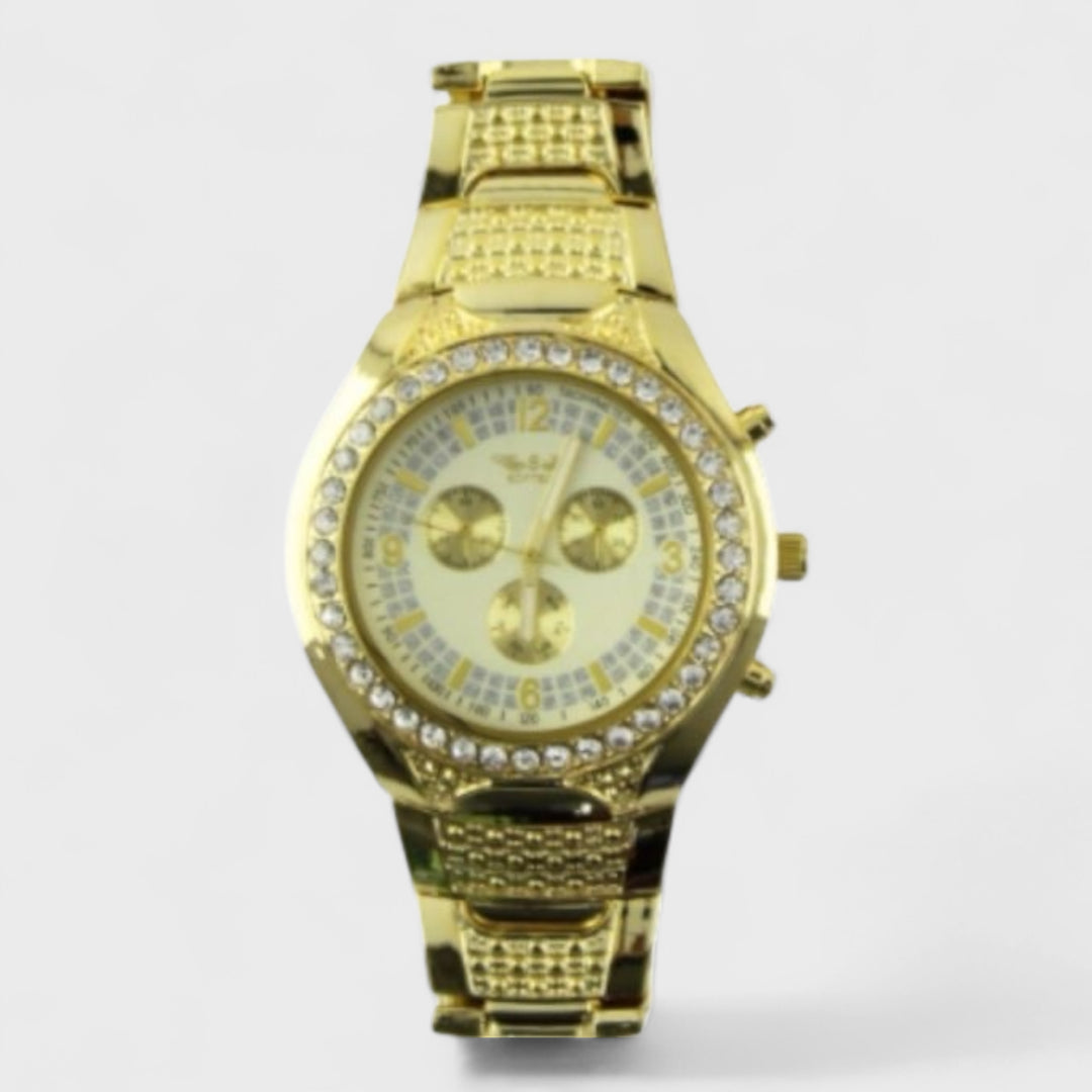 Softech Round Metal Bracelet Watch gold - Shop-Tetuan