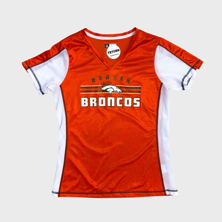 Team Apparel NFL Womens Denver Broncos tee orange/white L - Shop-Tetuan