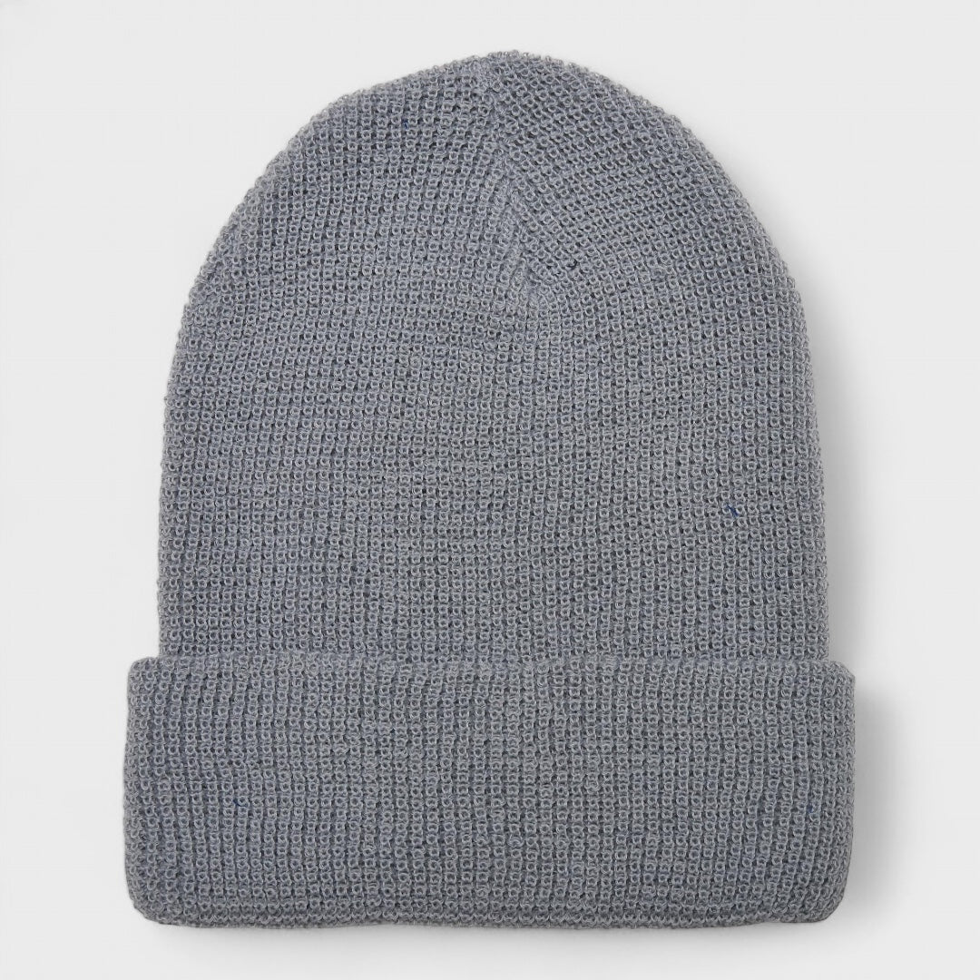 Flexfit Recycled Yarn Waffle Knit Beanie grey - Shop-Tetuan