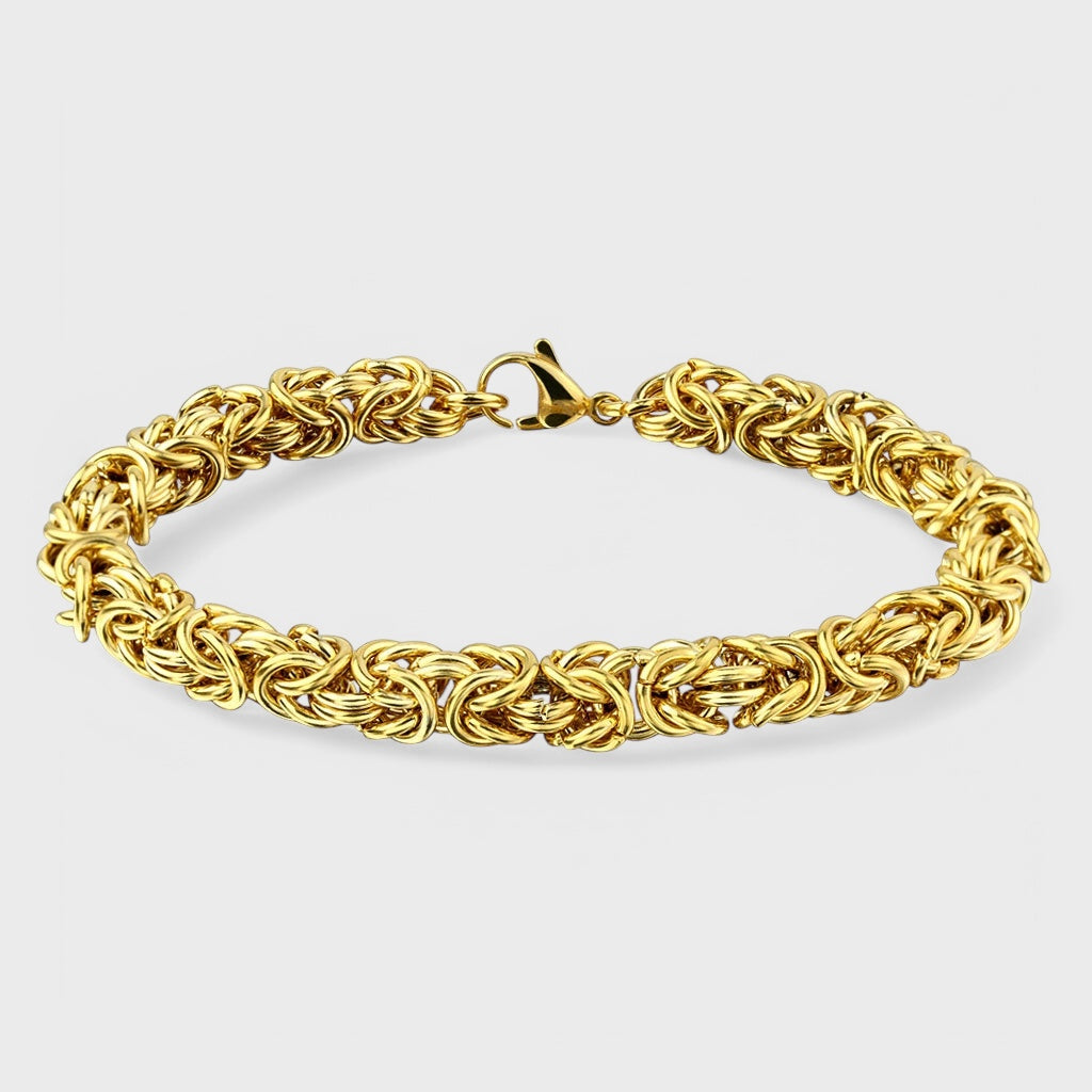 Multi Wire Tangled Ball Chain Gold IP Stainless Steel Bracelet - Shop-Tetuan
