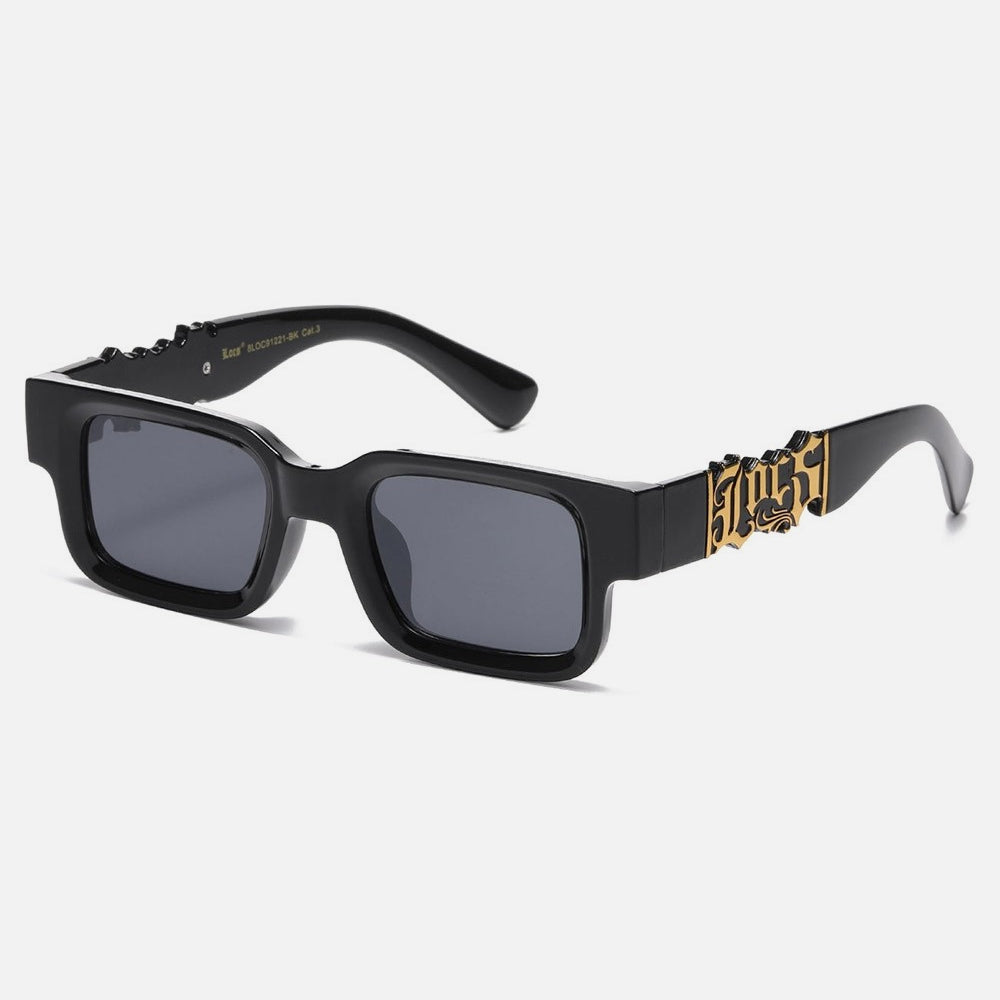 Locs Squared Sunglasses black/gold - Shop-Tetuan