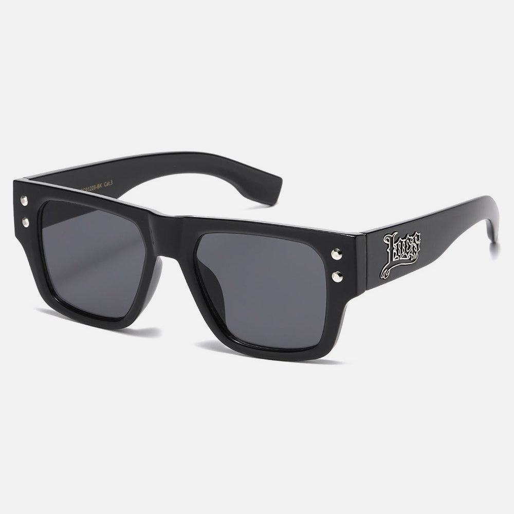 Locs Rectangle Sunglasses black/silver - Shop-Tetuan
