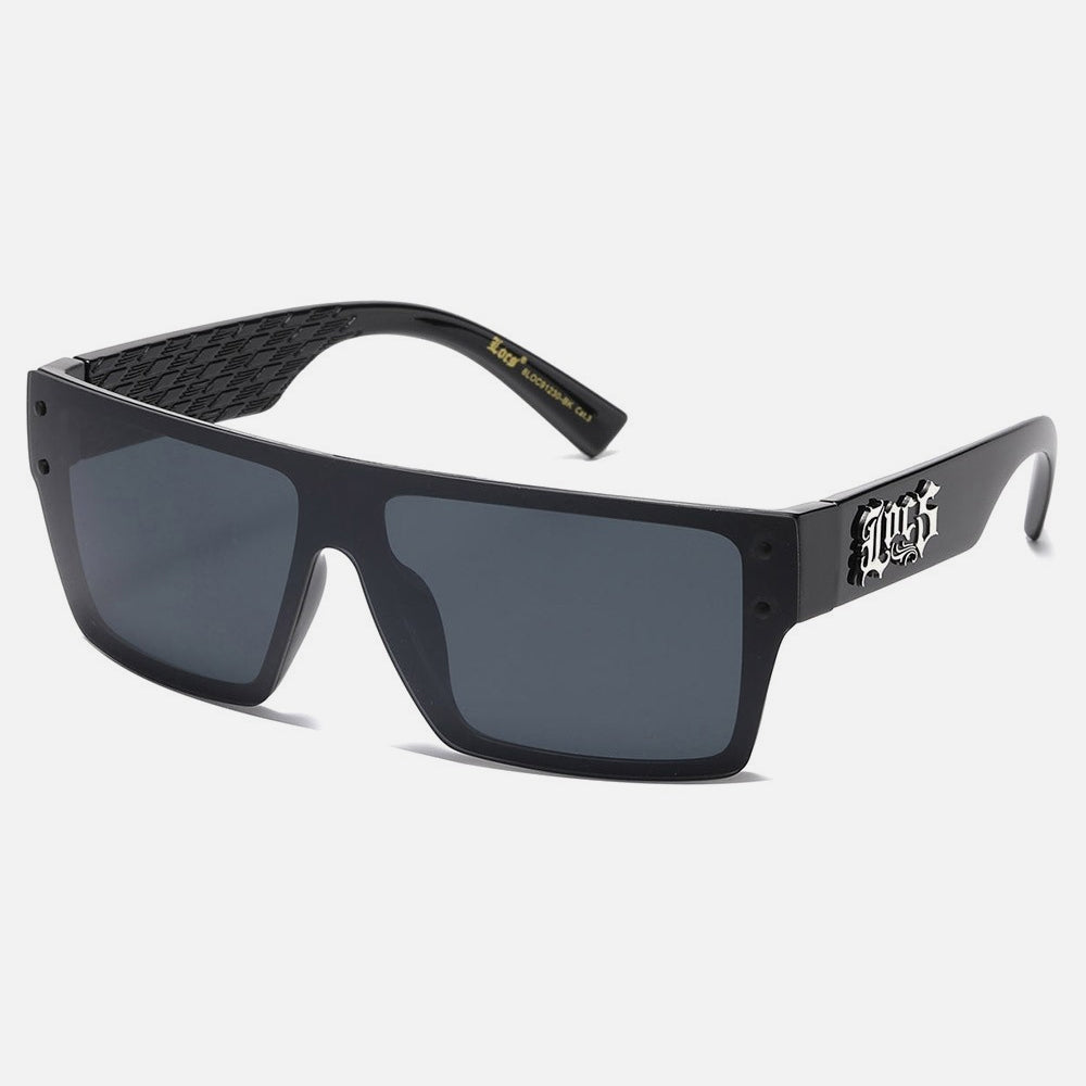 Locs Shield Sunglasses black - Shop-Tetuan