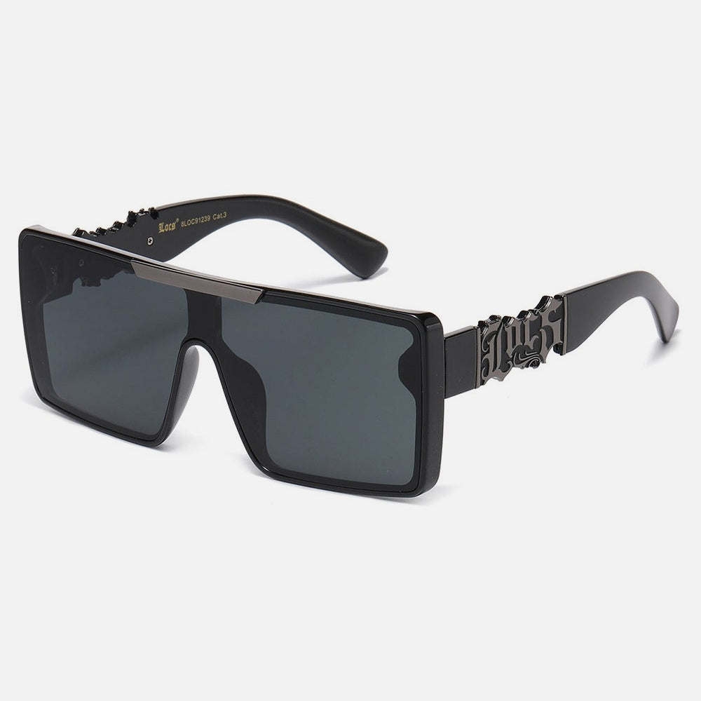 Locs Shield Squared Sunglasses black/grey - Shop-Tetuan