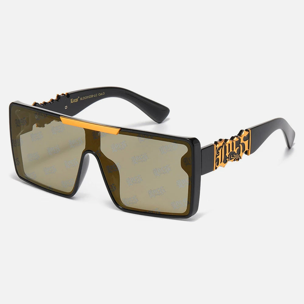 Locs Squared Sunglasses black/gold-brown
