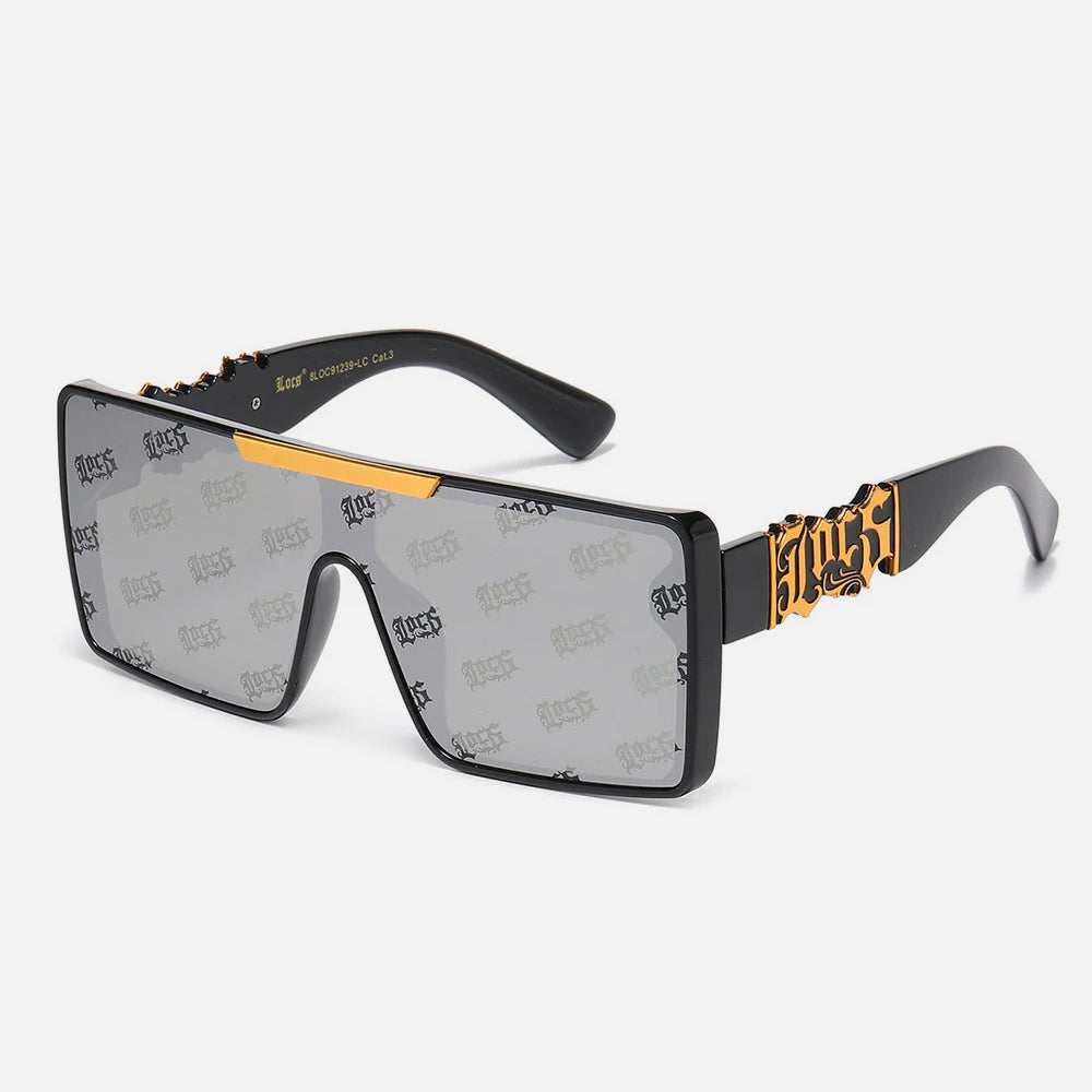 Locs Squared Sunglasses black/gold-mirror