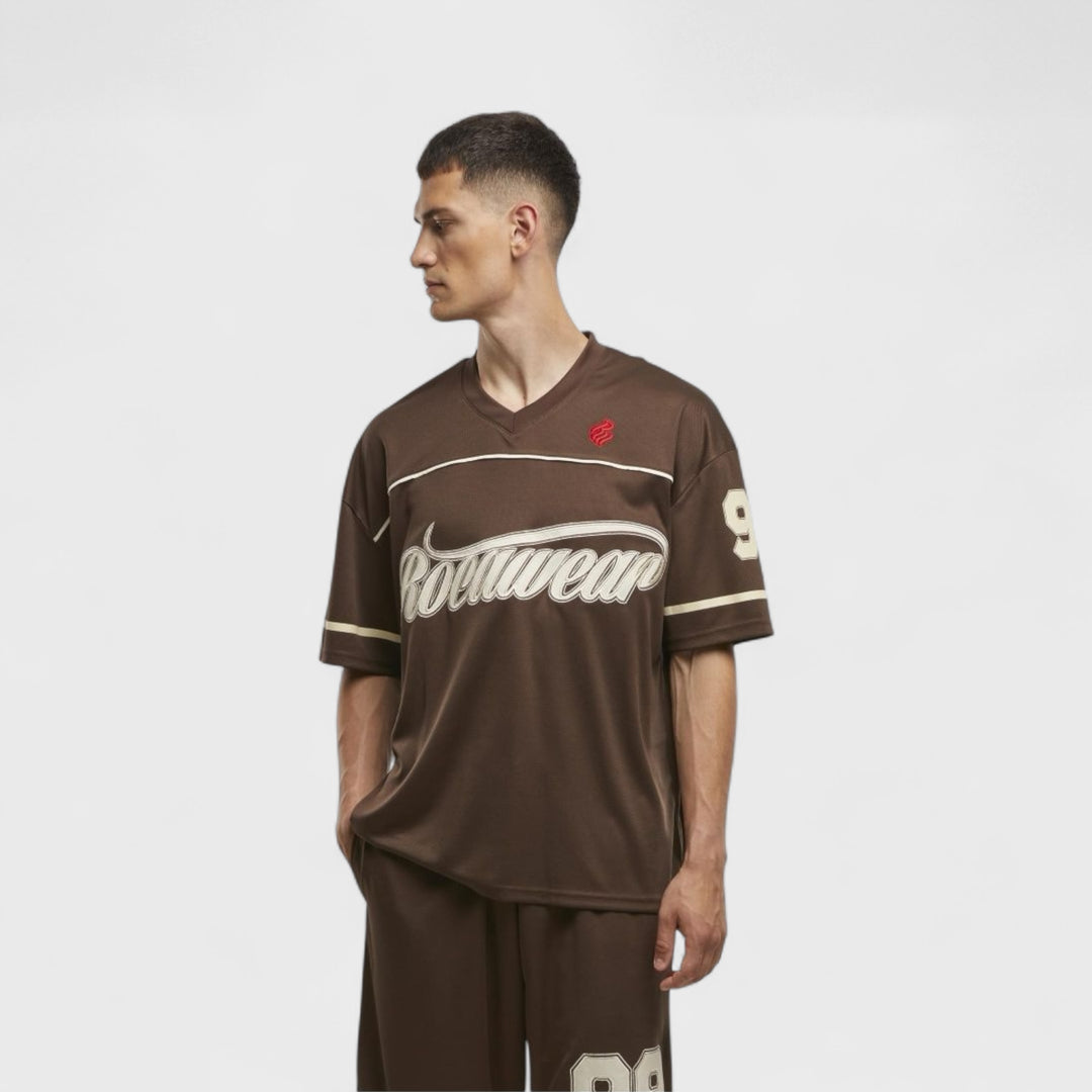 Rocawear BALLER Trikot tee chocolate brown - Shop-Tetuan