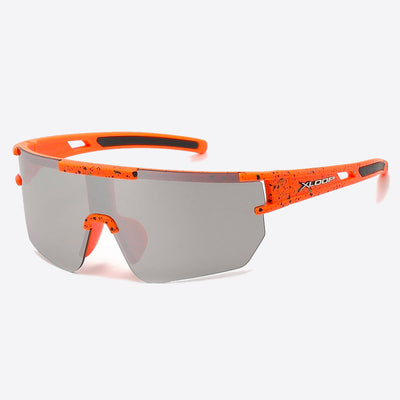 X-Loop Shield Ink Splatter Sunglasses orange - Shop-Tetuan