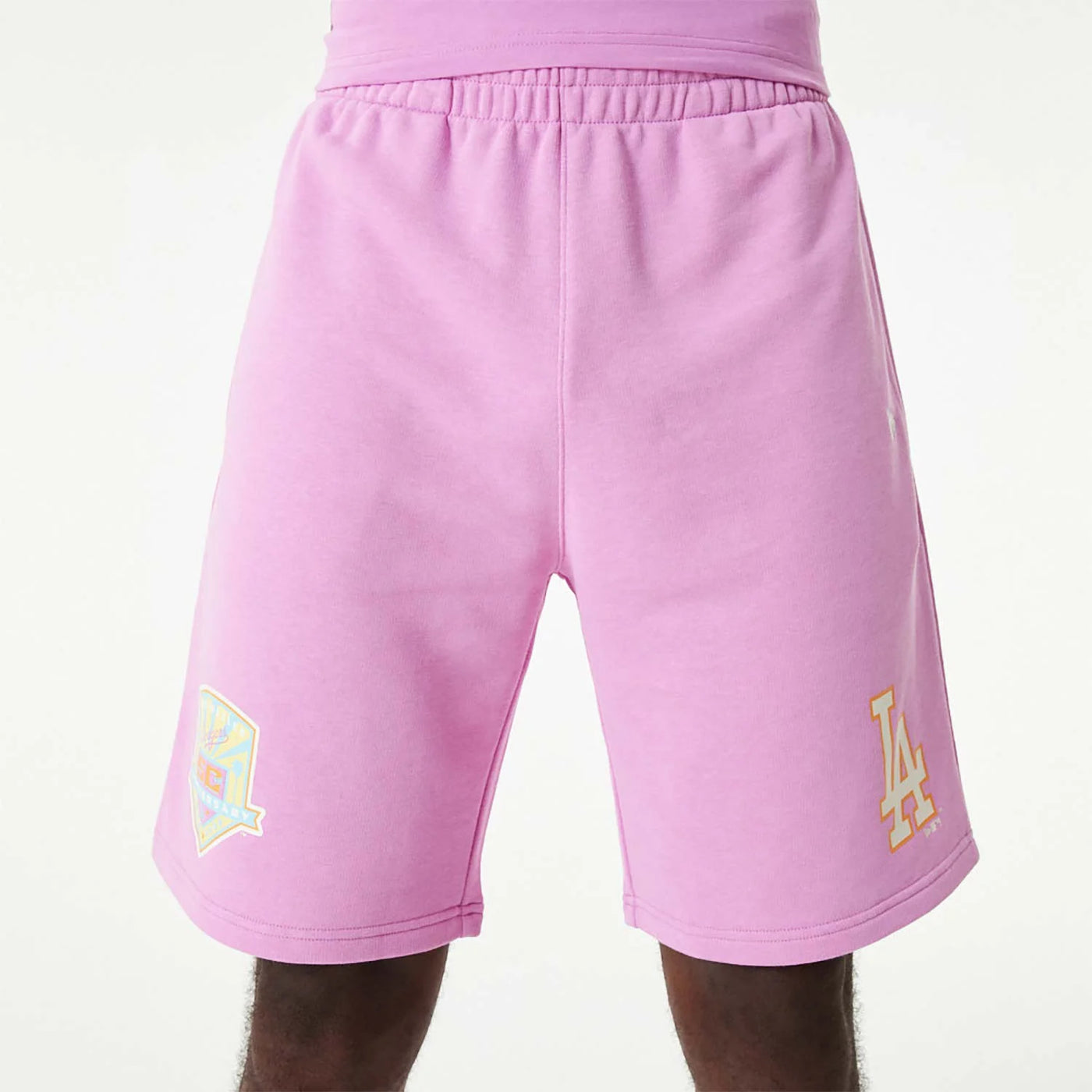 New Era LA Dodgers MLB Pastel Pink Shorts - Shop-Tetuan