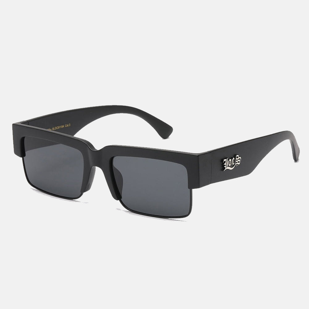 Locs Rectangle Sunglasses black - Shop-Tetuan