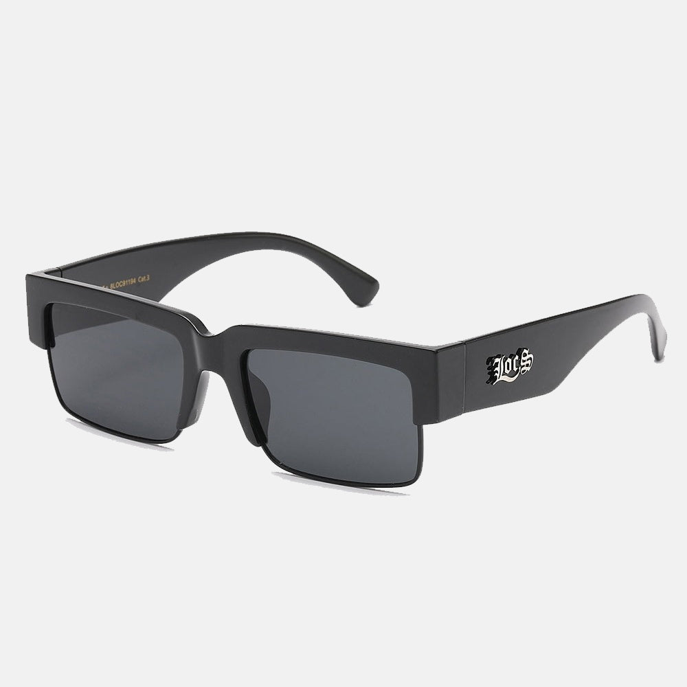 Locs Rectangle Sunglasses matt black - Shop-Tetuan