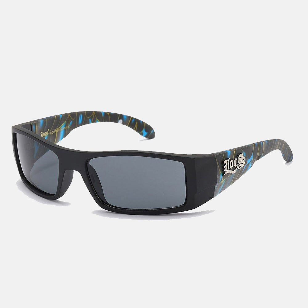 Locs Smoke Print Sunglasses black5 - Shop-Tetuan