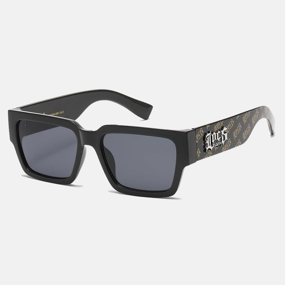 Locs Rectangle Classic Sunglasses black/gold - Shop-Tetuan