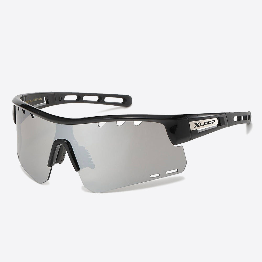 X-Loop Shield Sunglasses black/mirror - Shop-Tetuan