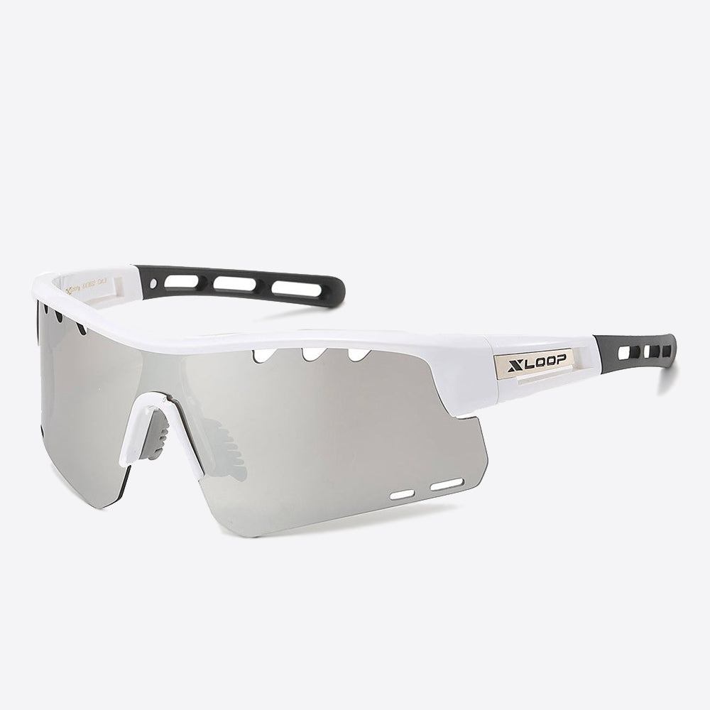 X-Loop Shield Sunglasses white - Shop-Tetuan