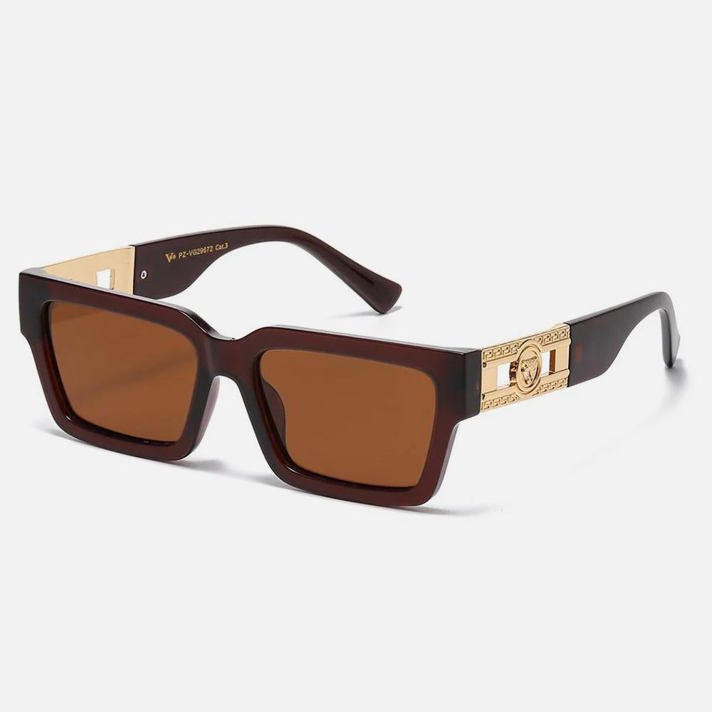 VG Rectangle Polarized Sunglasses brown - Shop-Tetuan