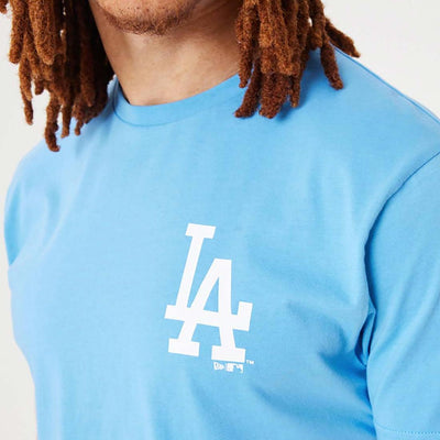 New Era League Essential LC tee LA Dodgers pastel blue - Shop-Tetuan