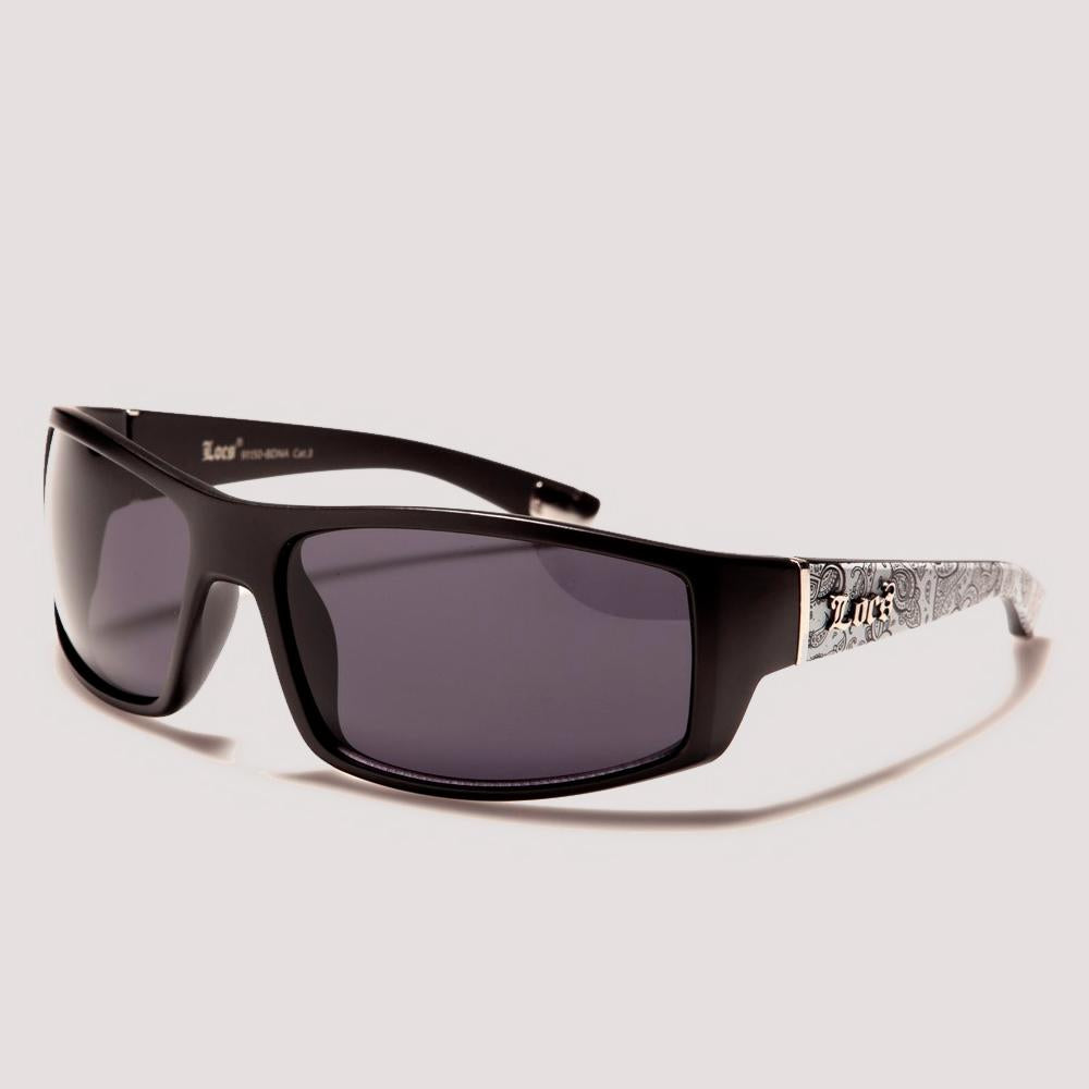 Locs Bandana Print sunglasses black/white - Shop-Tetuan