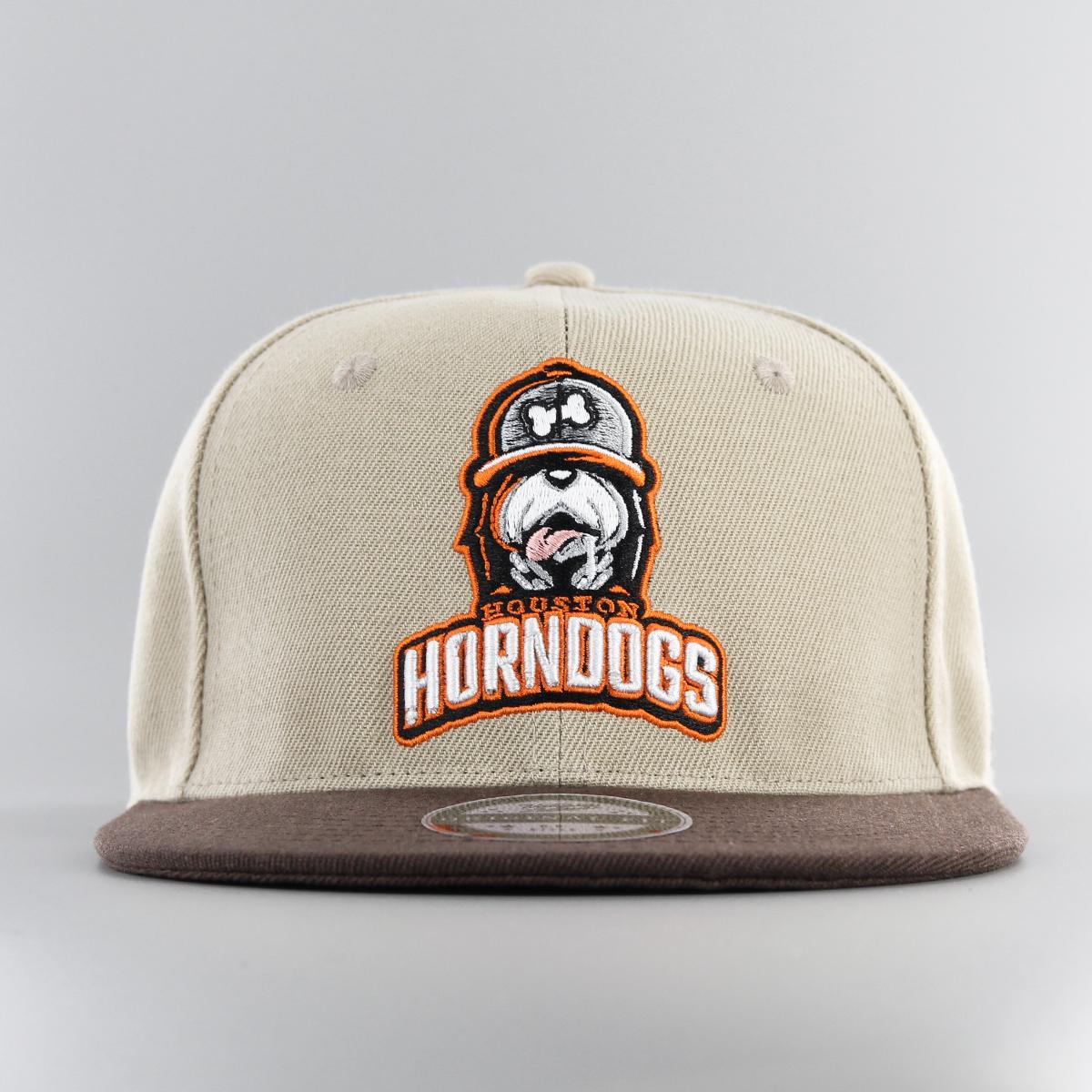 Naughty League Houston Horndogs fitted khaki/brown - Shop-Tetuan
