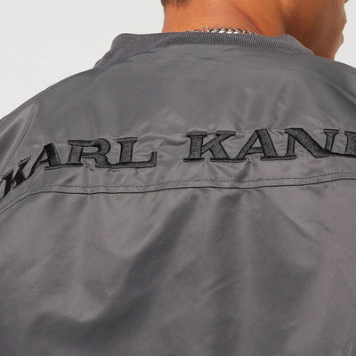 Karl Kani Chest Retro Bomber jacket anthracite - Shop-Tetuan