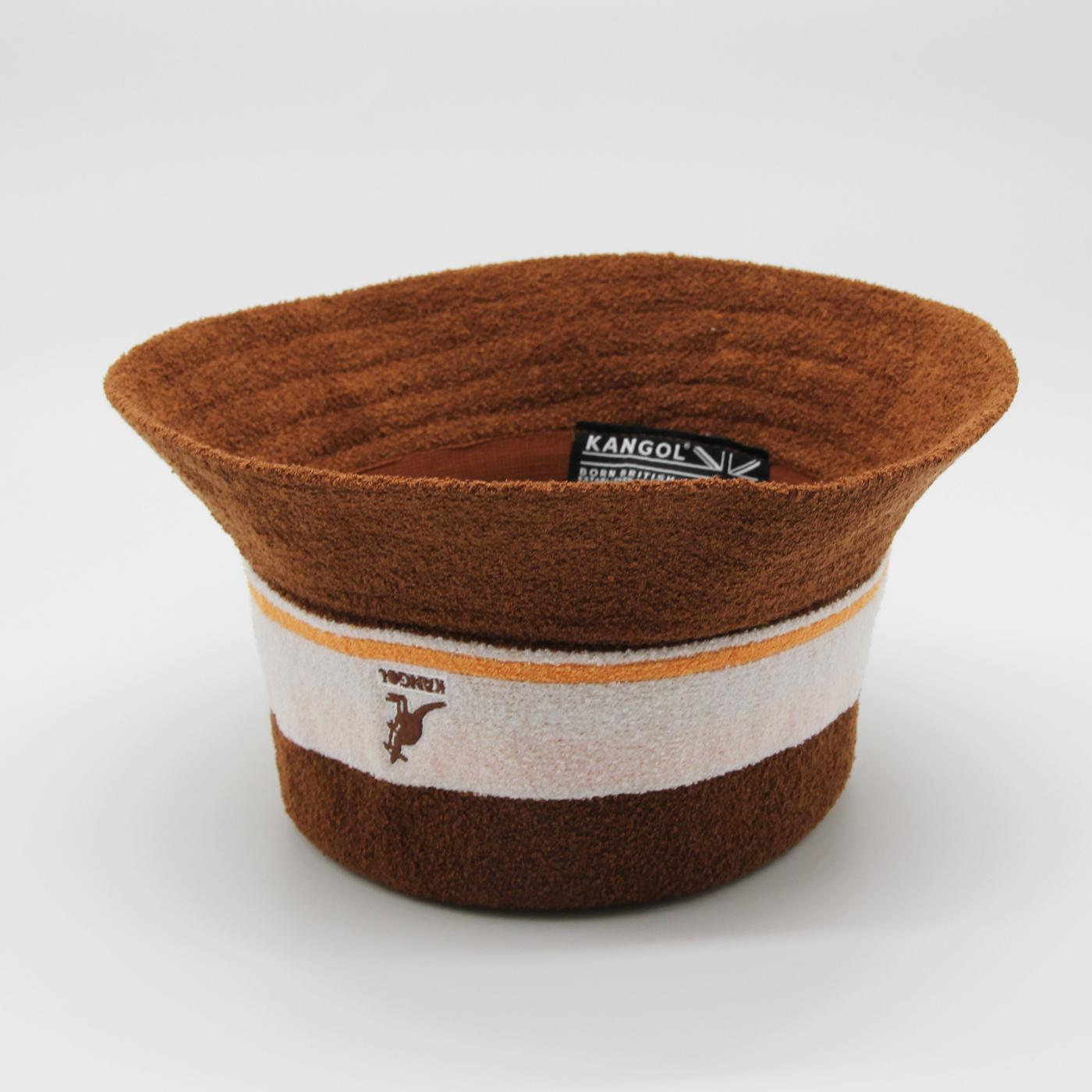 Kangol Bermuda Stripe Bucket mahogany - Shop-Tetuan
