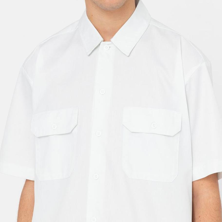 Dickies Work Shirt SS Rec white - Shop-Tetuan