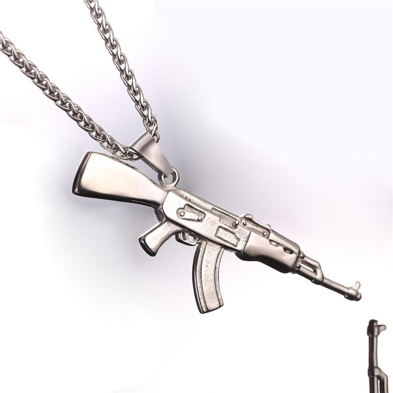 AK-47 Rifle Necklace steel - Shop-Tetuan