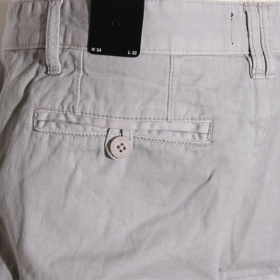 Solid Mak BD chino pants light grey - Shop-Tetuan