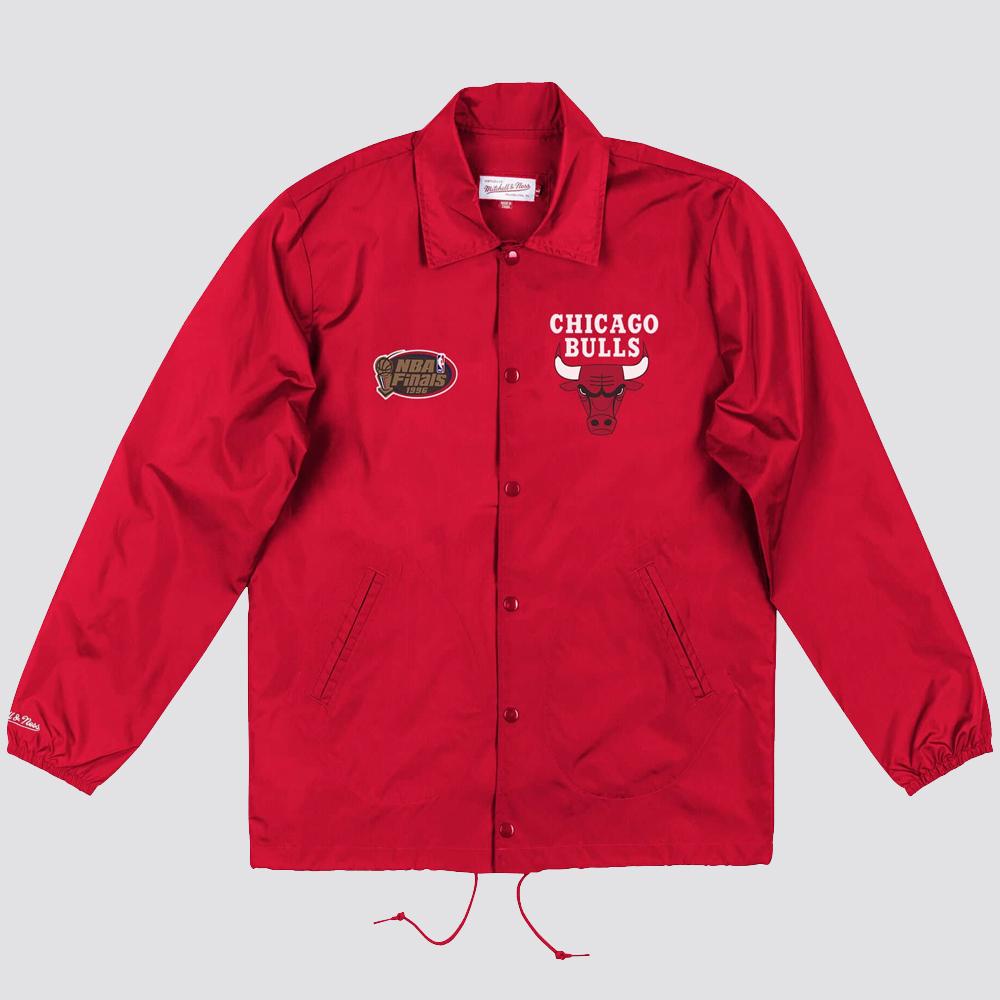 Mitchell & Ness Coaches windbreaker jacket C Bulls scarlet - Shop-Tetuan