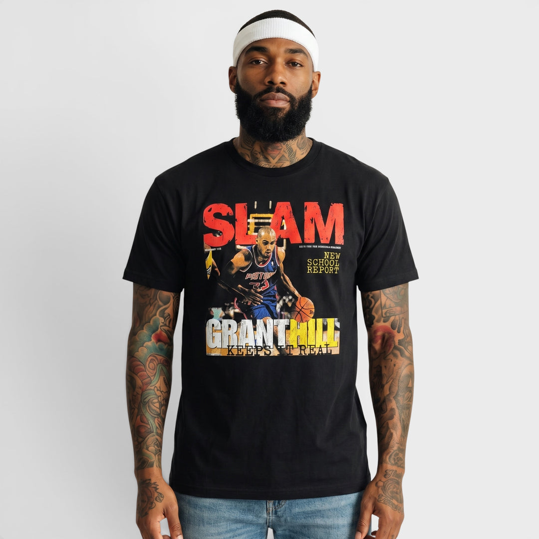 Mitchell & Ness NBA Boxy Slam tee D Pistons Grant Hill black - Shop-Tetuan