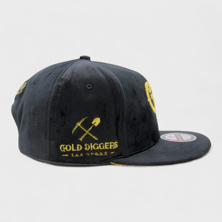 Naughty League Las Vegas Gold Diggers snapback velvet black/gold - Shop-Tetuan