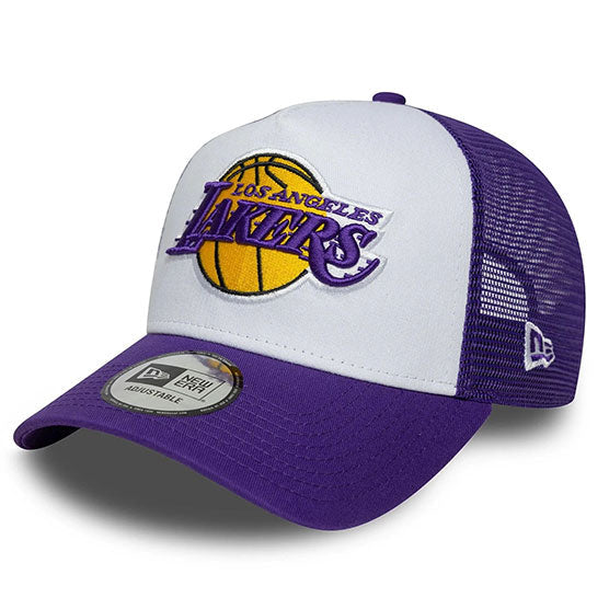New Era NBA Side Patch 9Forty A-Frame Trucker LA Lakers purple/white - Shop-Tetuan