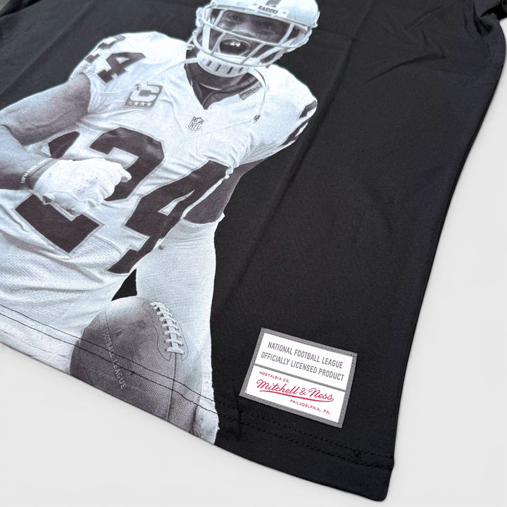 Mitchell &amp; Ness Player SS Tee Charles Woodson O Raiders Black
