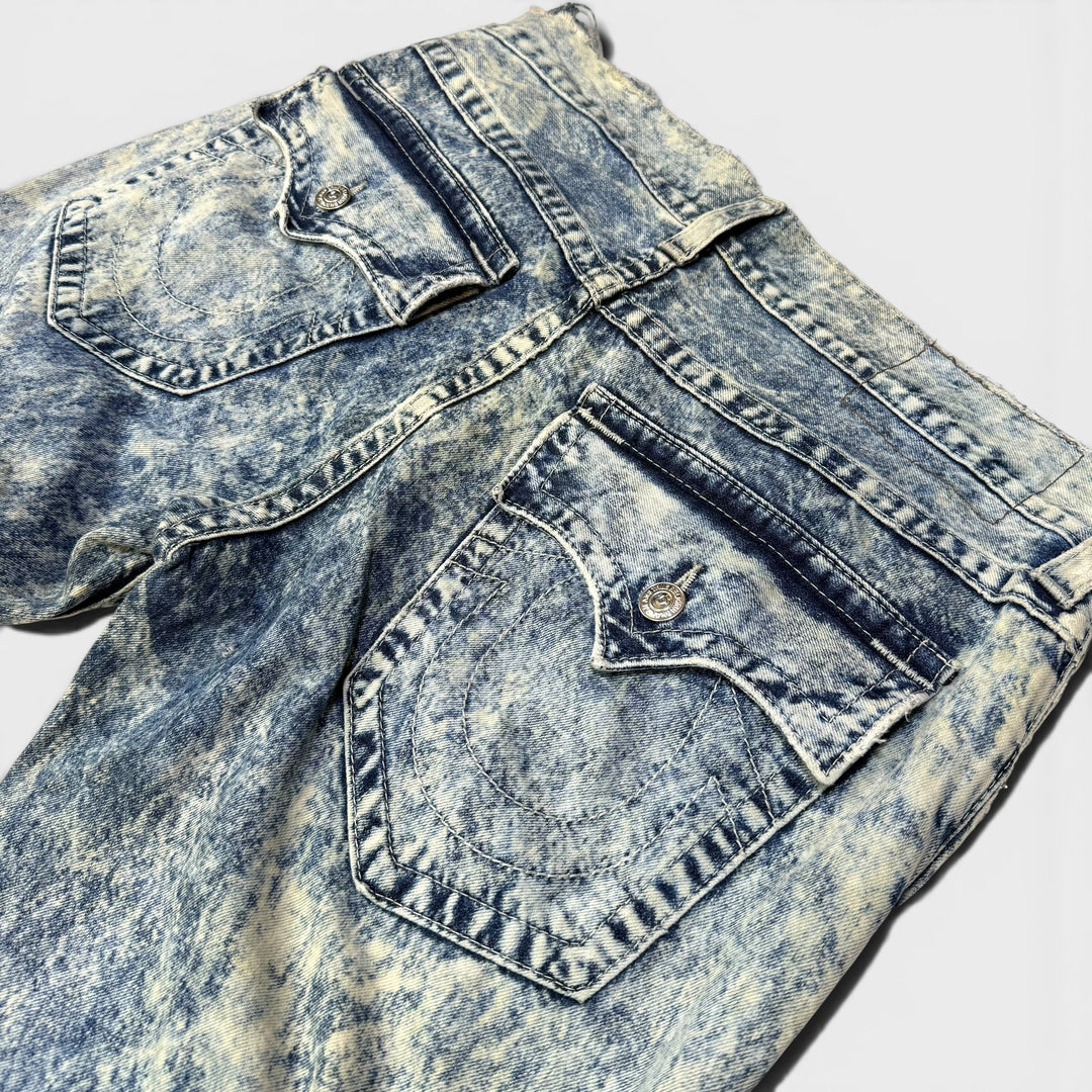 True Religion Straight Flap Jeans distressed denim 36 - Shop-Tetuan