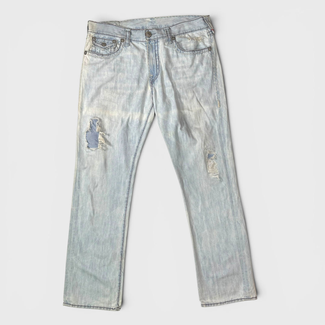 True Religion Ricky Relaxed Straight jeans distressed 38