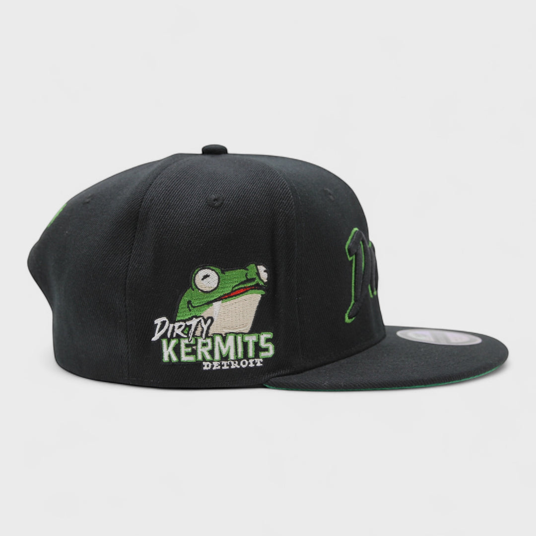 Naughty League Detroit Dirty Kermits Snapback black - Shop-Tetuan