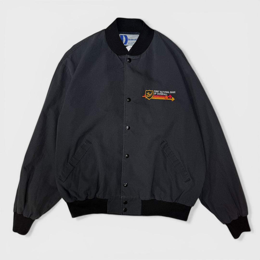 Dunbrooke First National Bank Of Marshall Vintage Varsity jacket black XL - Shop-Tetuan