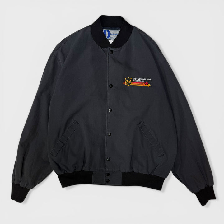 Dunbrooke First National Bank Of Marshall Vintage Varsity jacket black XL - Shop-Tetuan