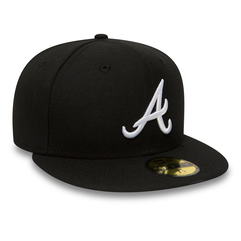 New Era Essential 59Fifty A Braves black/white - Shop-Tetuan