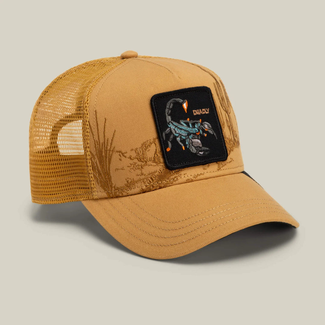 Goorin Bros. Badlands Scorpion Trucker amber
