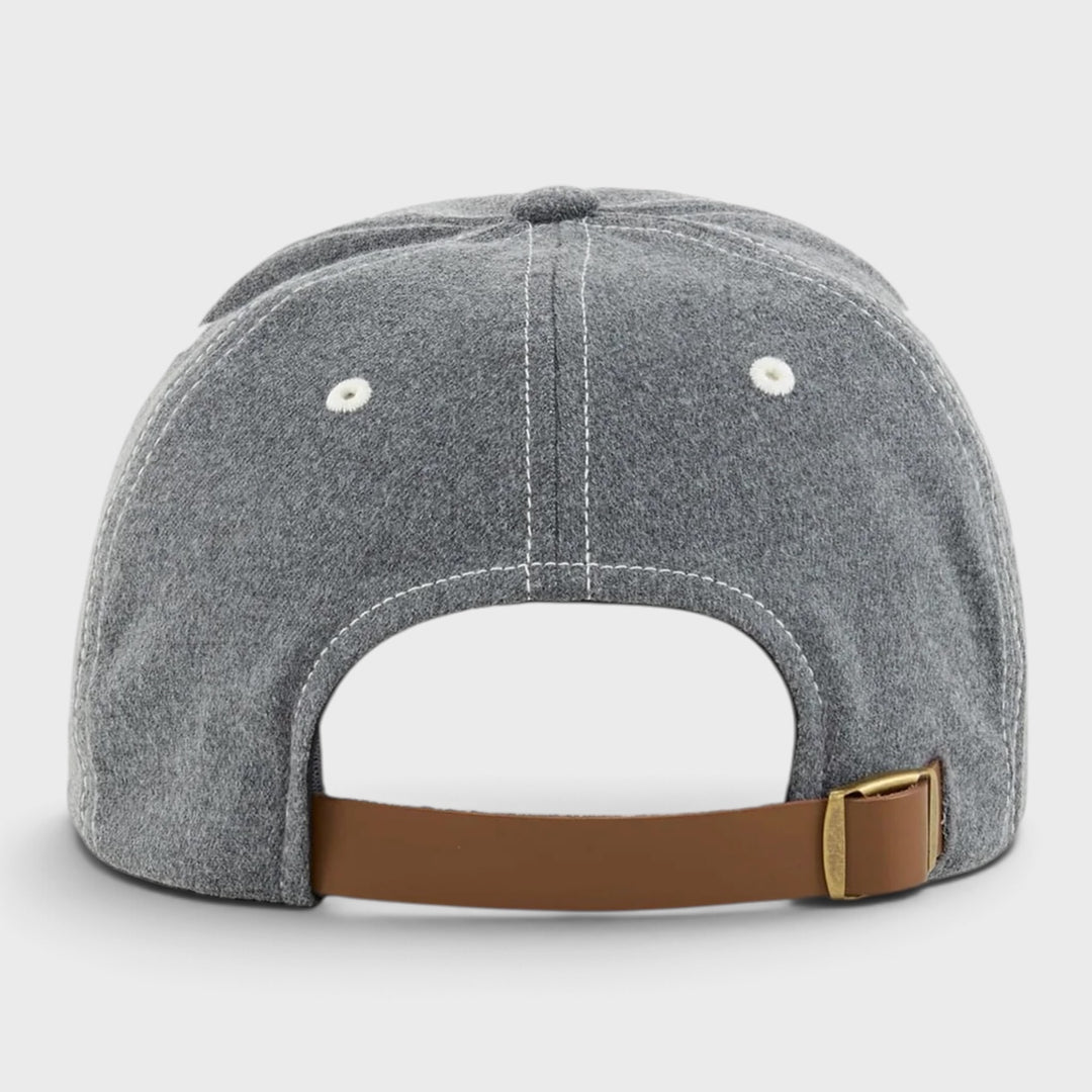 Yupoong 110 Melton Wooly Serge snapback heathercharcoal - Shop-Tetuan
