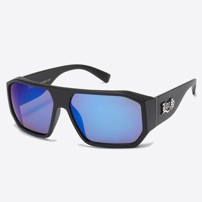 Locs Square Sunglasses black/blue - Shop-Tetuan